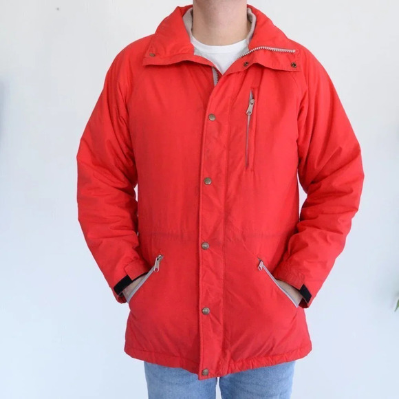 L.L. Bean Vintage  Red Ski Jacket ~Small - Picture 1 of 16